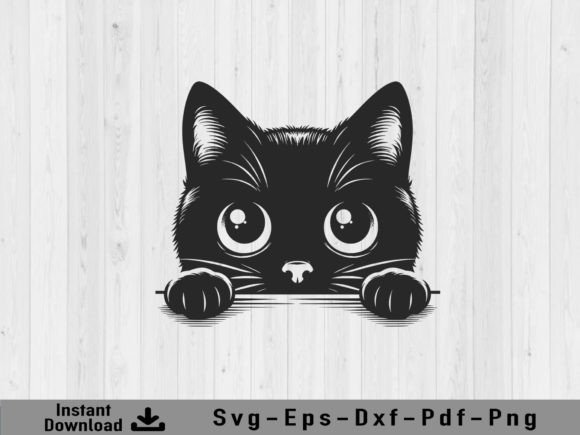 Cute Cat SVG & Peeking Cat Vector Design Guide