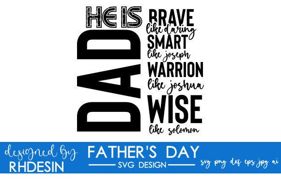 Dad He Is Brave: Smart, Daring Typography
