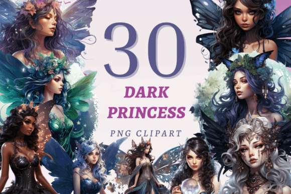 Dark Princess PNG Bundle: A Creator’s Design Asset