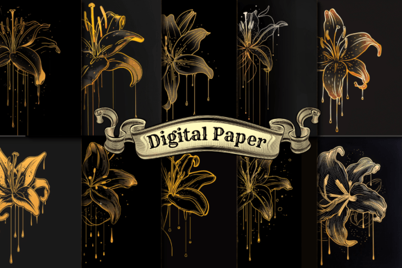 Elevating Creative Projects with the Timeless Appeal of Lily Digital Paper