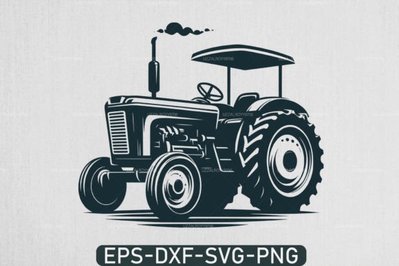Evaluating Farm Tractor Silhouette SVG Files for Creative Projects