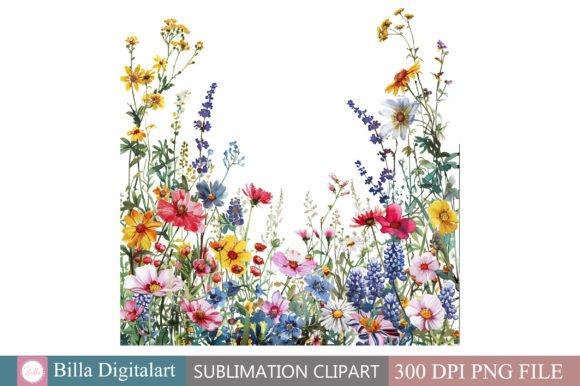 Evaluating Free Wild Flowers Floral Border Clipart for Professional Design Projects