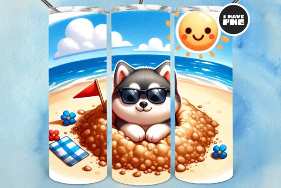 Evaluating Summer Husky Sublimation Tumbler PNG Files for Custom Drinkware