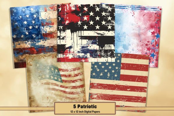 Grunge American Flags Patriotic Pages 22 Guide