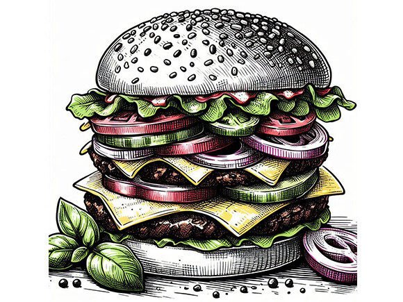 Hamburger Hand Drawn Sketch: Selecting and Using Art Assets Without Compromising Your Design