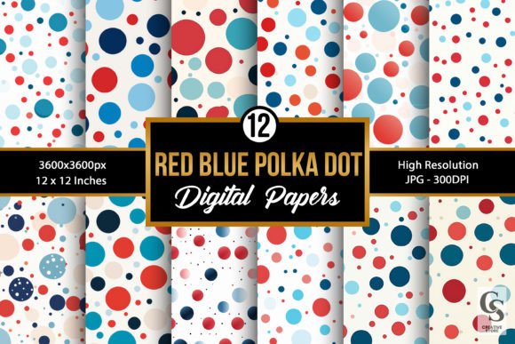 Integrating Red Blue Patriotic Polka Dots Patterns into Professional Creative Workflows