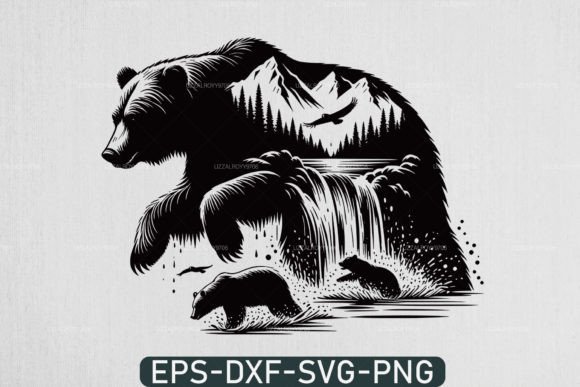 Walking Grizzly Bear SVG & Wildlife SVG Design Guide