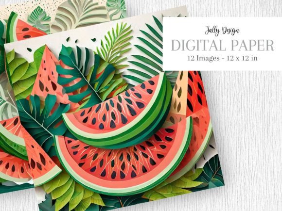Watermelon Images Made in Paper Layers: A Practical Guide to Textured Visual Assets